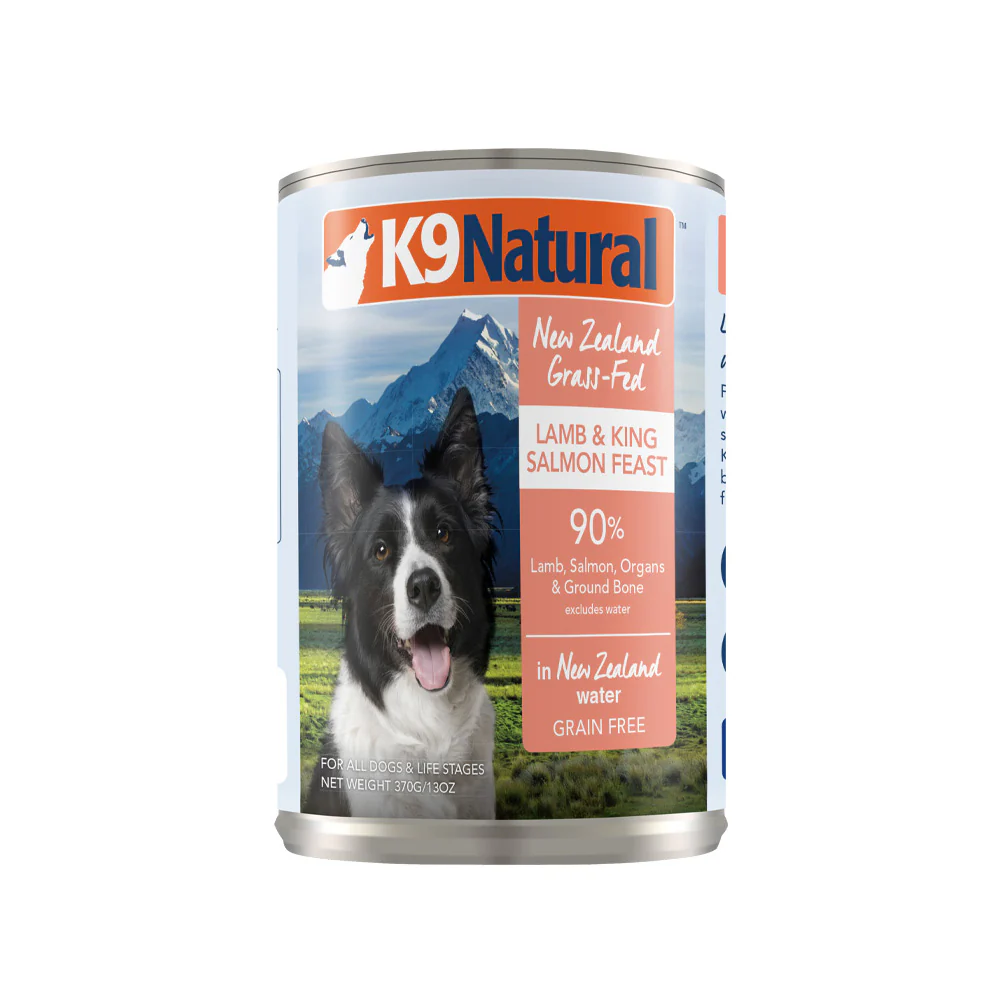 K9 Natural Lamb And Salmon Feast Grain Free Pate for dogs 370g