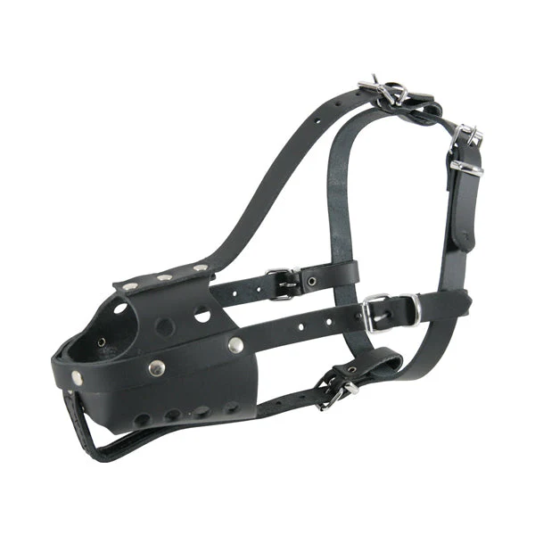 ZOLUX BLACK LEATHER MUZZLE SIZE 7