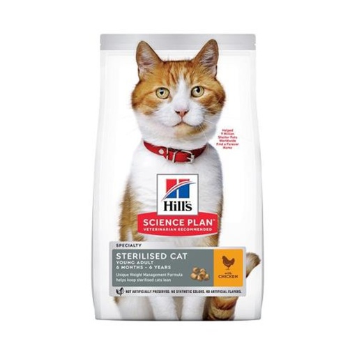 Hills sterilize adult cat food with chicken 1.5 kg