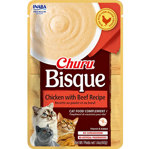 INABA CHURU BISQUE CHICKEN WITH BEEF RECIPE 40G