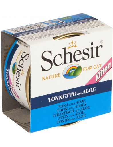 SCHESIR KITTEN TUNA WITH ALOE  CAN 85G