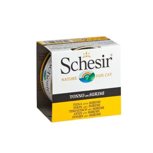 SCHESIR CAT TUNA WITH SURIMI  CAN 85G