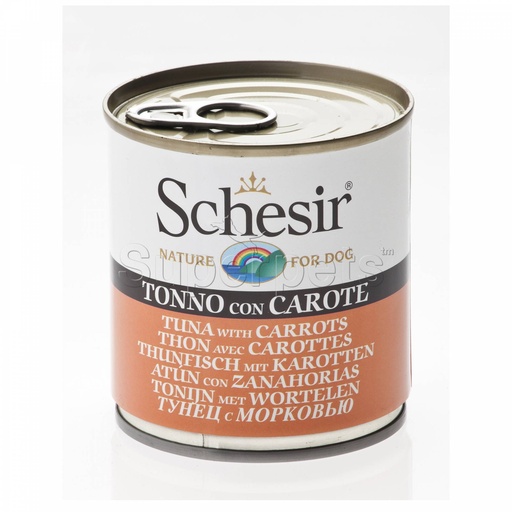 SCHESIR DOG TUNA WITH CARROTS CAN 285G