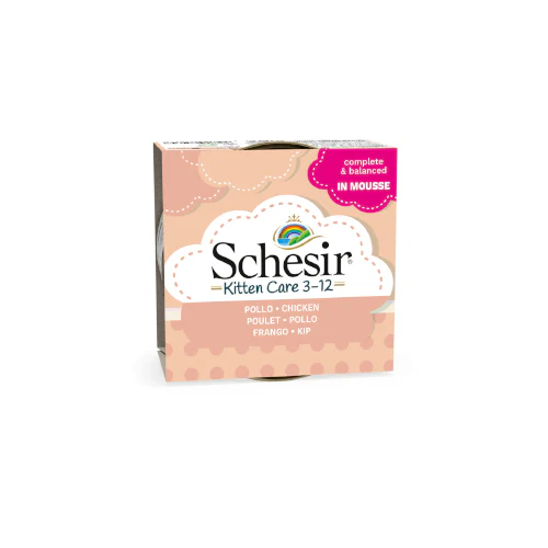 SCHESIR KITTEN  3-12 CHICKEN CAN 85G