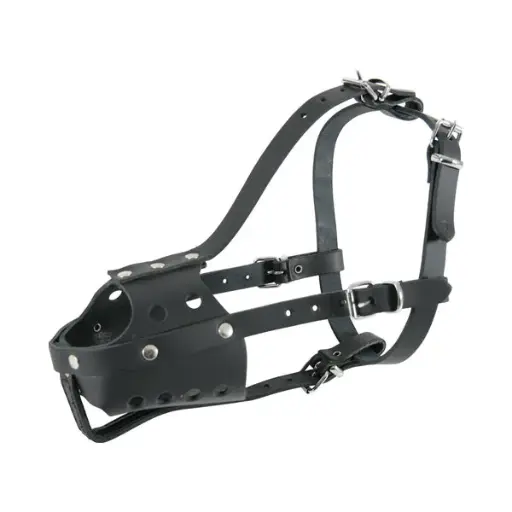 ZOLUX BLACK LEATHER MUZZLE SIZE 7