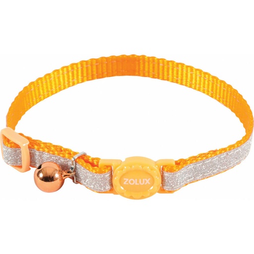 Zolux Collier Nylon Shiny  Regl Orang 17-30 cm